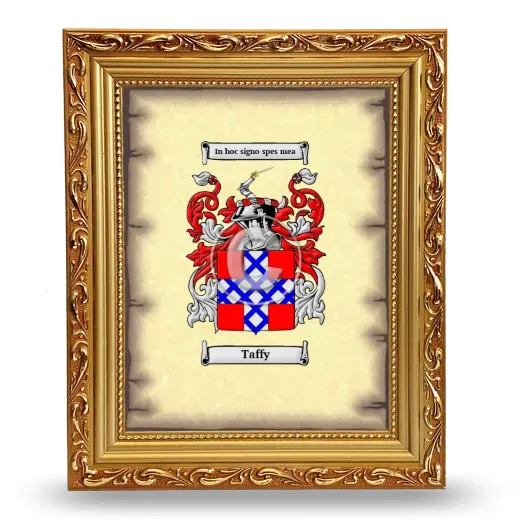 Taffy Coat of Arms Framed - Gold