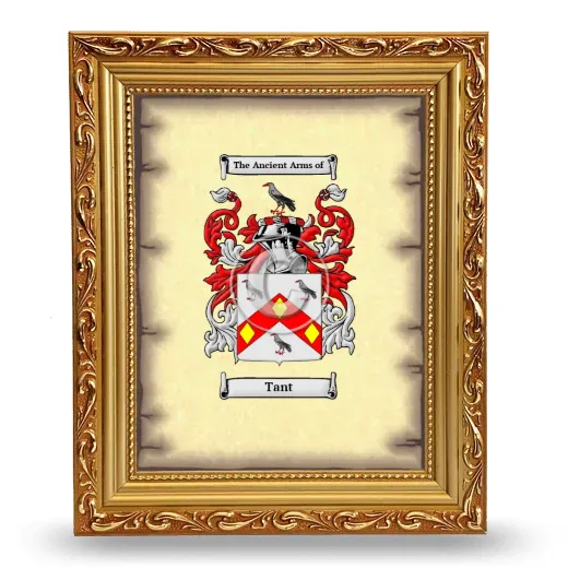 Tant Coat of Arms Framed - Gold
