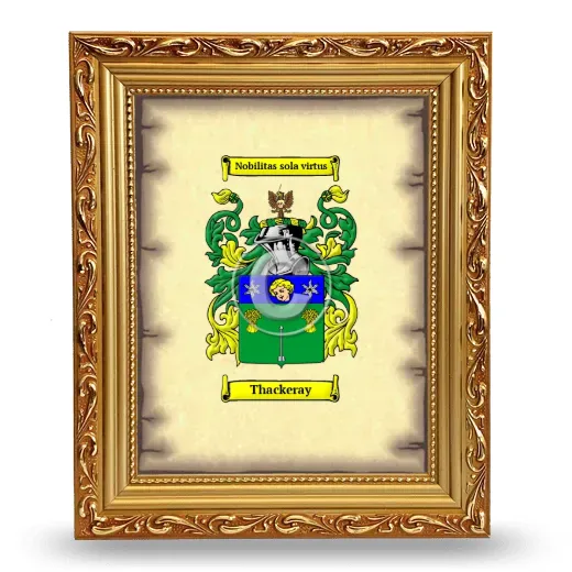 Thackeray Coat of Arms Framed - Gold