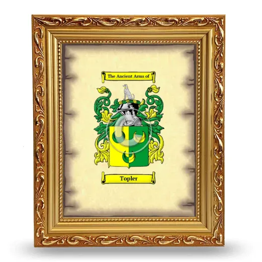 Topler Coat of Arms Framed - Gold