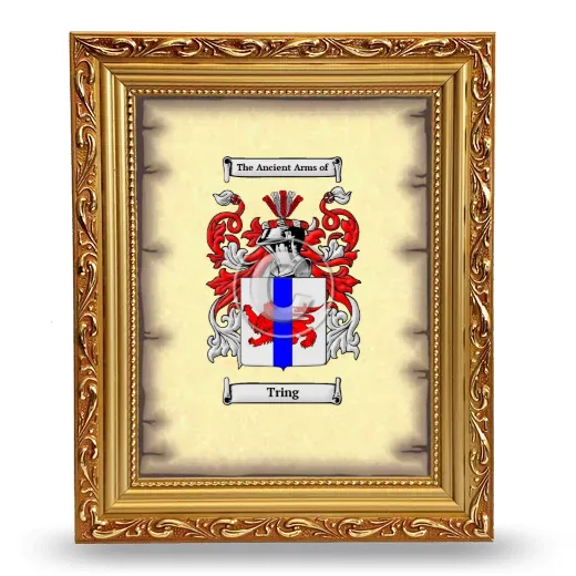 Tring Coat of Arms Framed - Gold