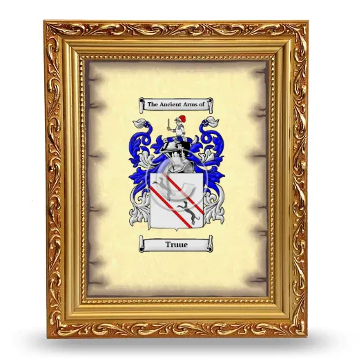 Truue Coat of Arms Framed - Gold