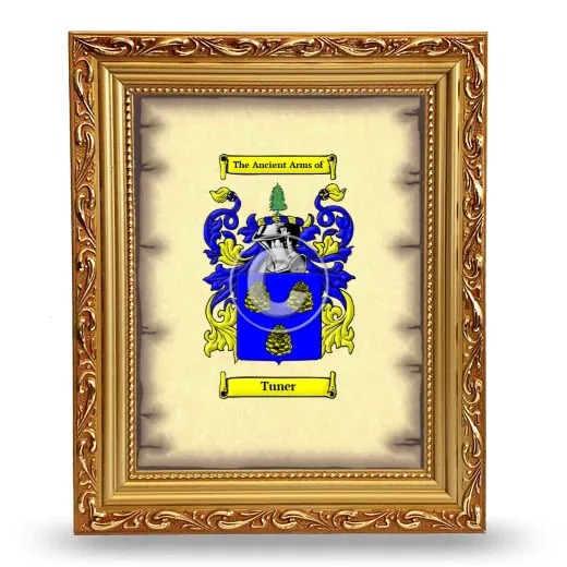 Tuner Coat of Arms Framed - Gold