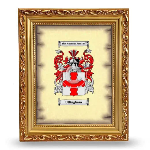 Uffingham Coat of Arms Framed - Gold