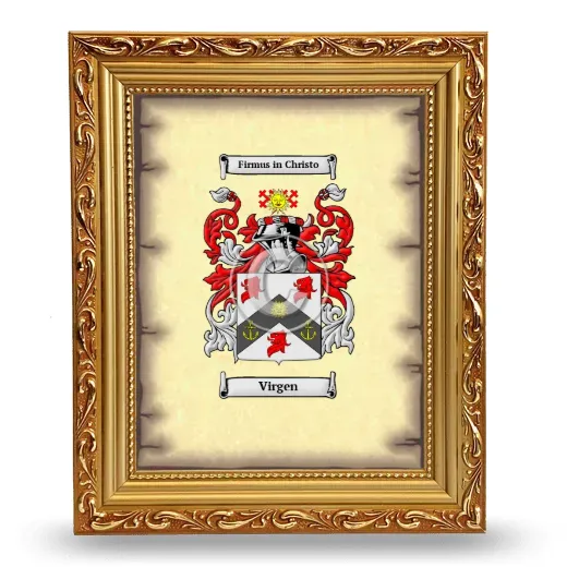 Virgen Coat of Arms Framed - Gold