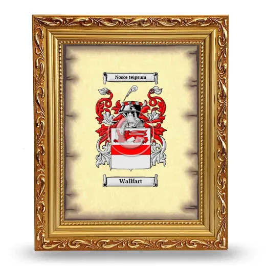 Wallfart Coat of Arms Framed - Gold