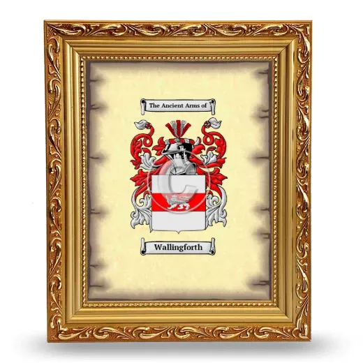 Wallingforth Coat of Arms Framed - Gold