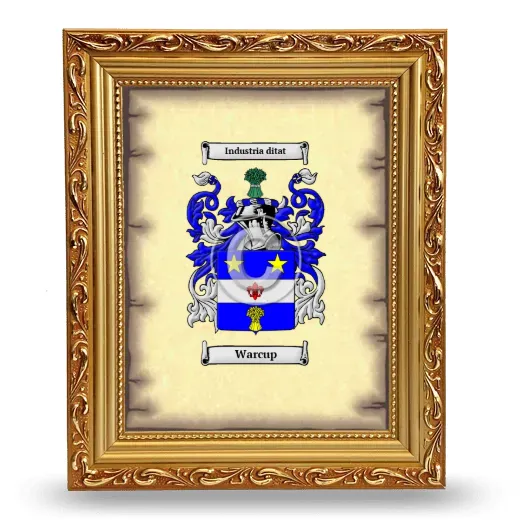 Warcup Coat of Arms Framed - Gold