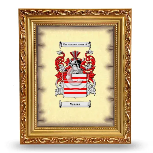 Wassa Coat of Arms Framed - Gold