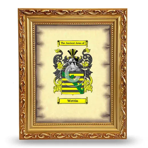 Wettin Coat of Arms Framed - Gold