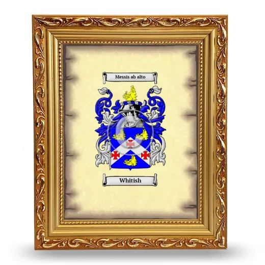 Whitish Coat of Arms Framed - Gold