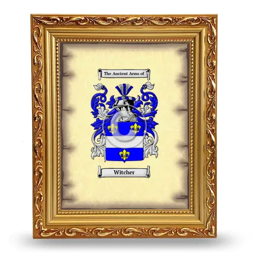 Witcher Coat of Arms Framed - Gold
