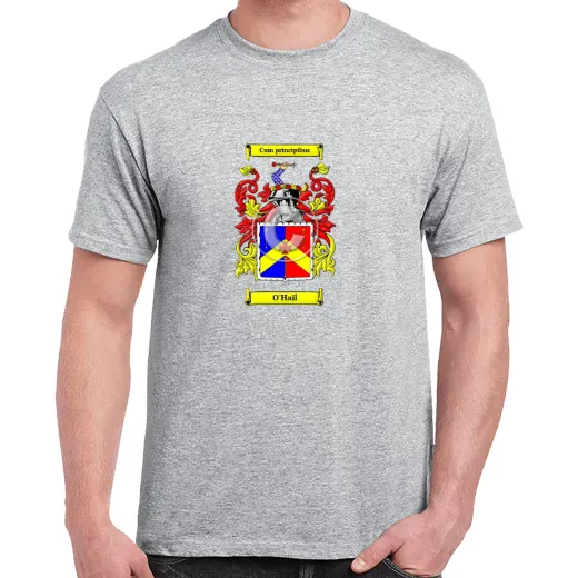 O'Hail Grey Coat of Arms T-Shirt