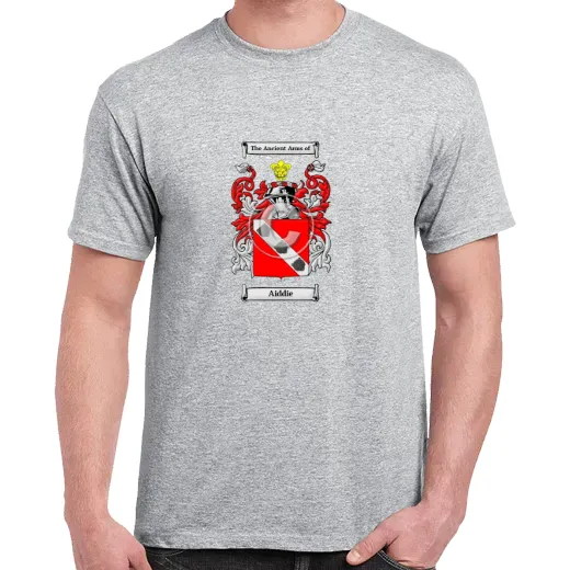 Aiddie Grey Coat of Arms T-Shirt