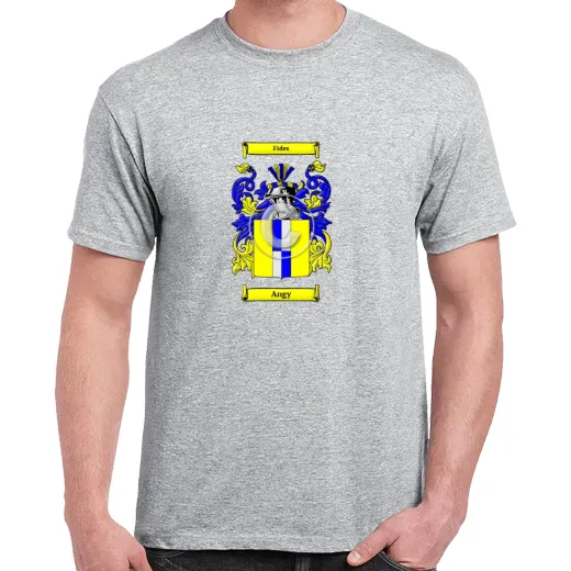 Angy Grey Coat of Arms T-Shirt