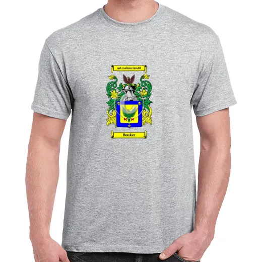 Bouker Grey Coat of Arms T-Shirt