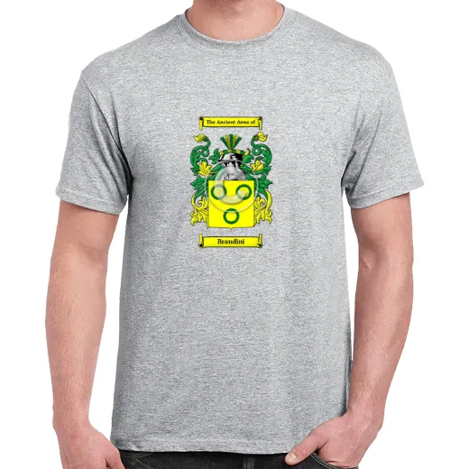 Brandini Grey Coat of Arms T-Shirt