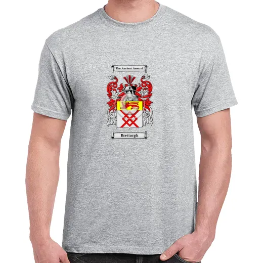 Brettargh Grey Coat of Arms T-Shirt