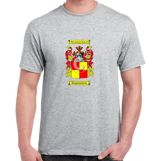 Burgermeister Grey Coat of Arms T-Shirt