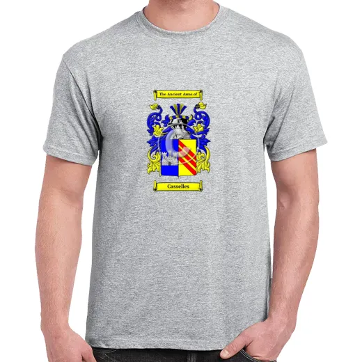 Casselles Grey Coat of Arms T-Shirt