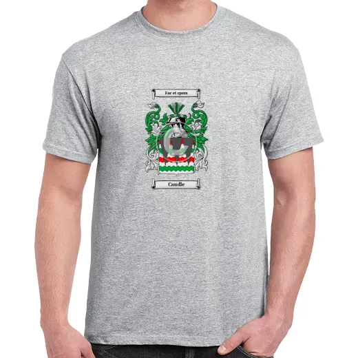 Caudle Grey Coat of Arms T-Shirt