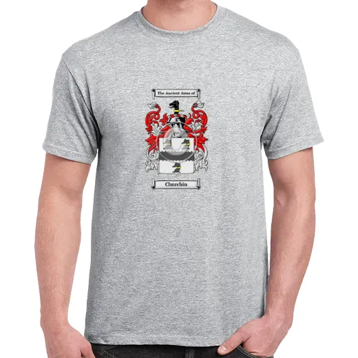 Churchin Grey Coat of Arms T-Shirt