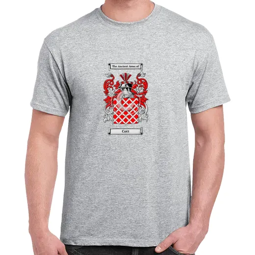 Cott Grey Coat of Arms T-Shirt