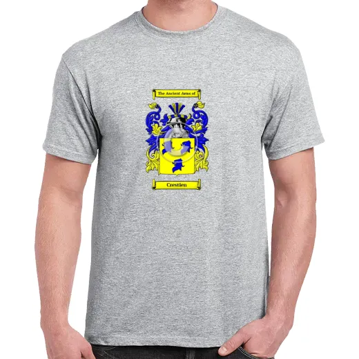 Crestien Grey Coat of Arms T-Shirt