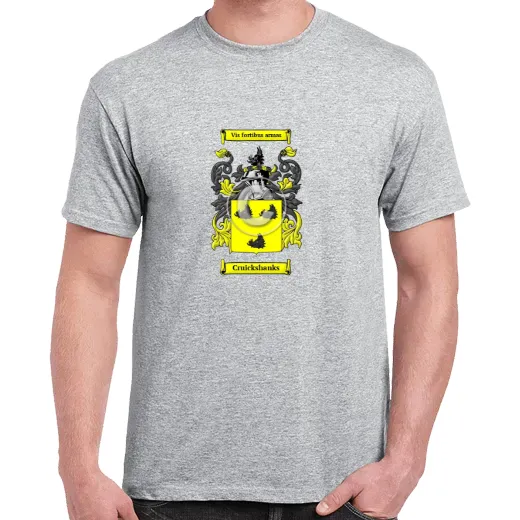 Cruickshanks Grey Coat of Arms T-Shirt