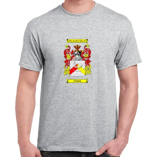Cussen Grey Coat of Arms T-Shirt