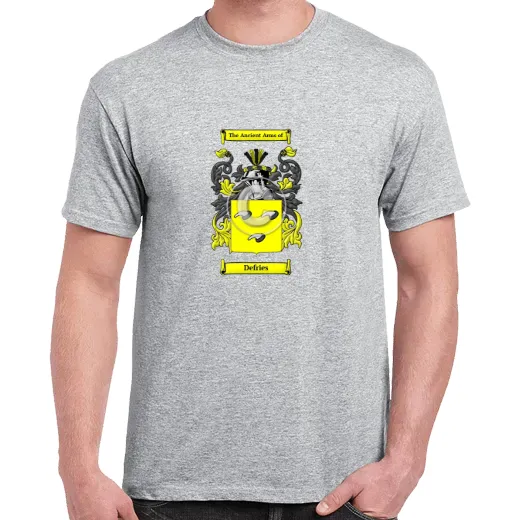Defries Grey Coat of Arms T-Shirt