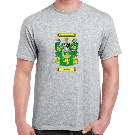Devilly Grey Coat of Arms T-Shirt