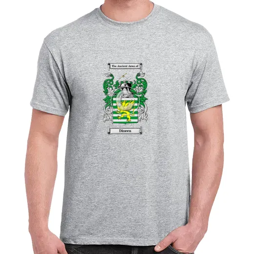 Dineen Grey Coat of Arms T-Shirt