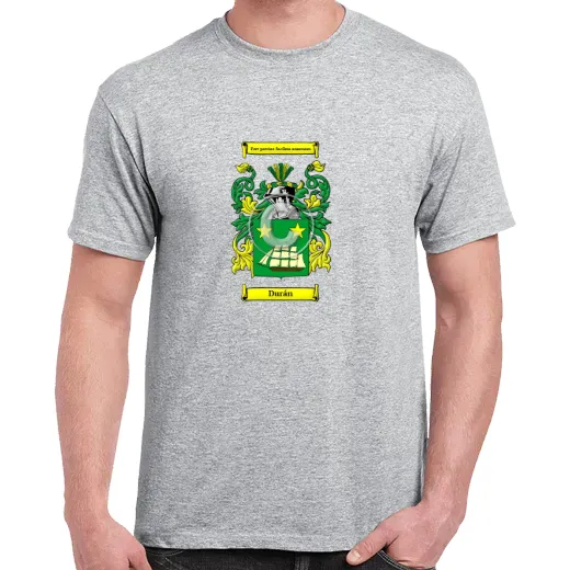 Durán Grey Coat of Arms T-Shirt