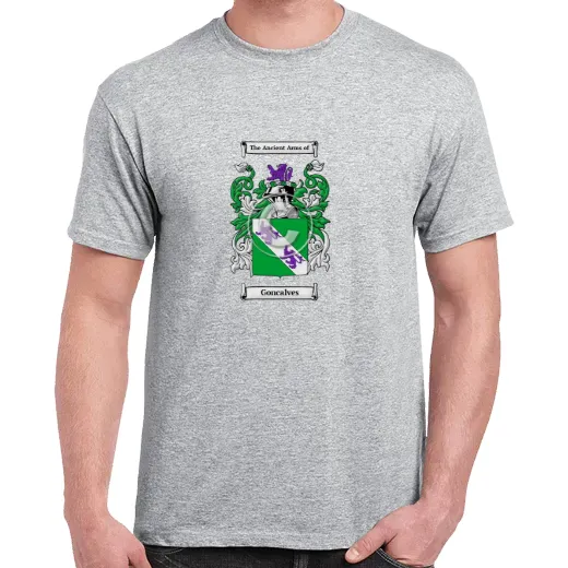 Goncalves Grey Coat of Arms T-Shirt