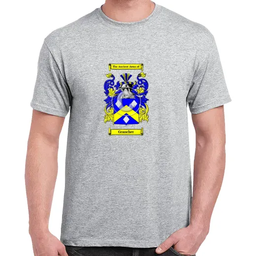 Grancher Grey Coat of Arms T-Shirt