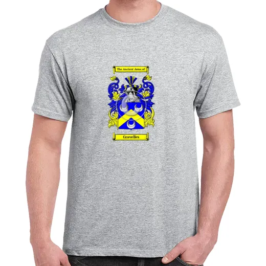 Gravelles Grey Coat of Arms T-Shirt
