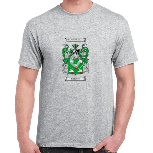 Gutierre Grey Coat of Arms T-Shirt