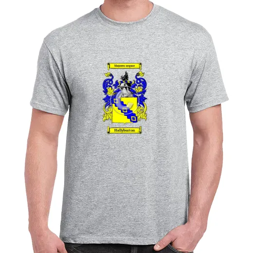 Hallyburton Grey Coat of Arms T-Shirt