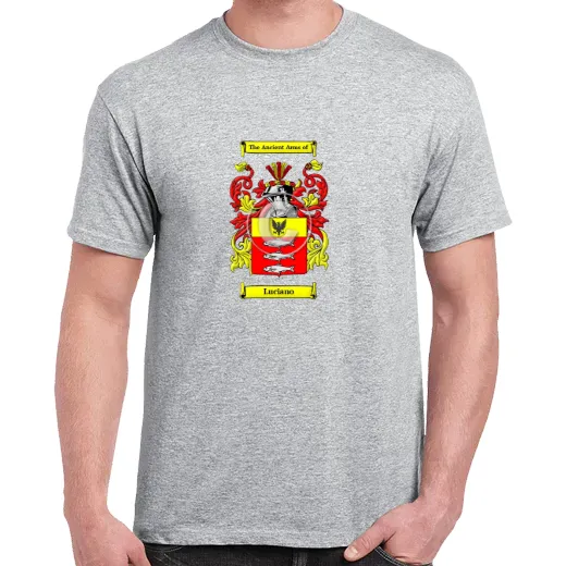 Luciano Grey Coat of Arms T-Shirt