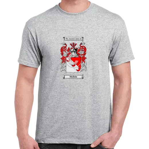 Malizia Grey Coat of Arms T-Shirt