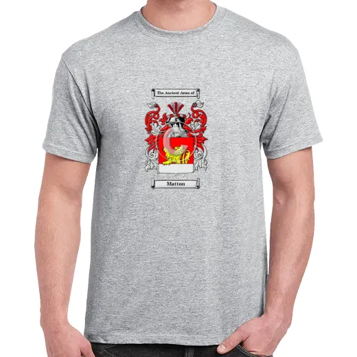 Matton Grey Coat of Arms T-Shirt