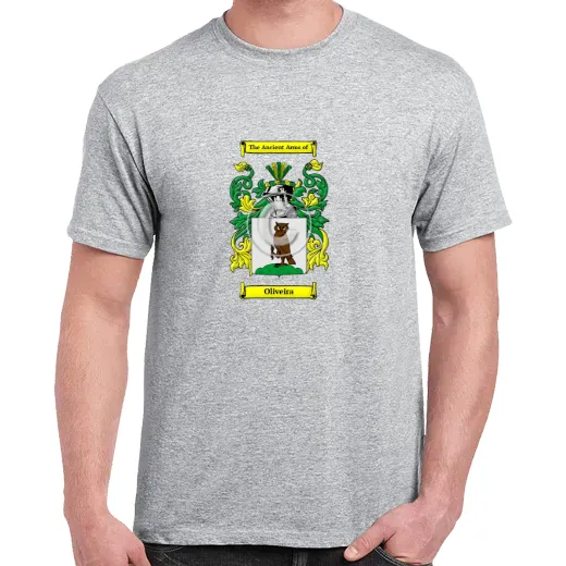 Oliveira Grey Coat of Arms T-Shirt