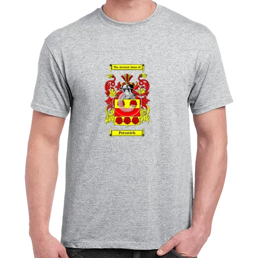 Petrovich Grey Coat of Arms T-Shirt