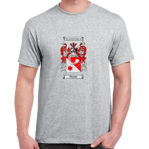 Plumbe Grey Coat of Arms T-Shirt