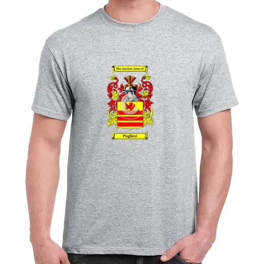 Pugliesi Grey Coat of Arms T-Shirt