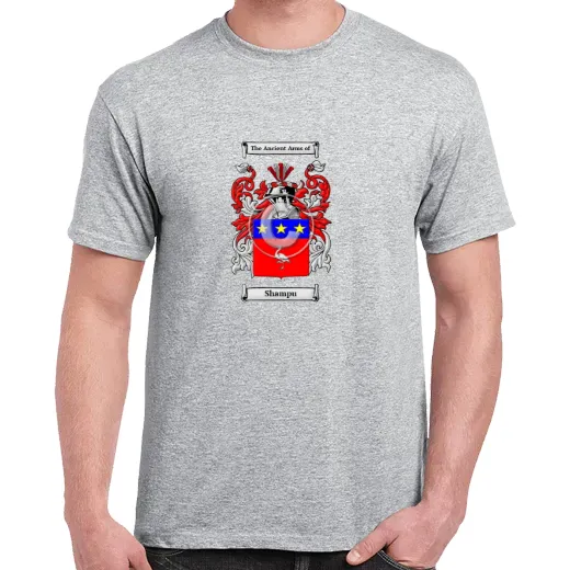 Shampu Grey Coat of Arms T-Shirt