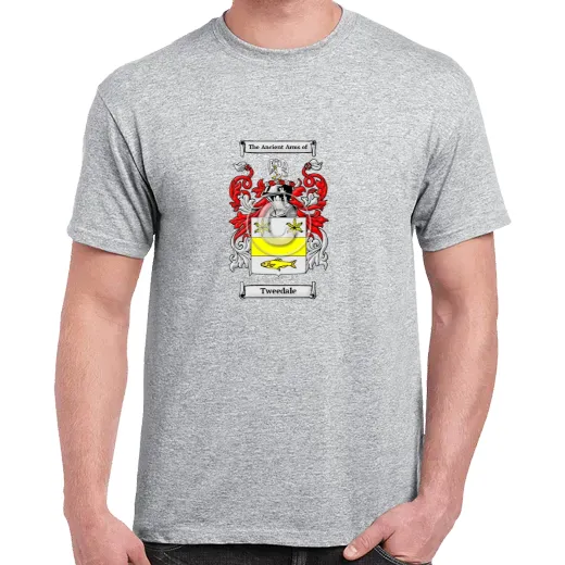 Tweedale Grey Coat of Arms T-Shirt