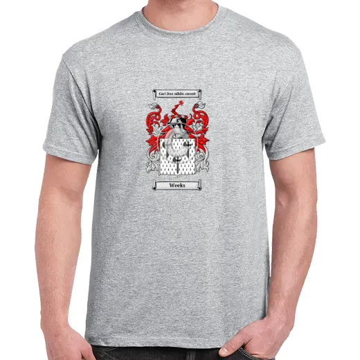 Weeks Grey Coat of Arms T-Shirt