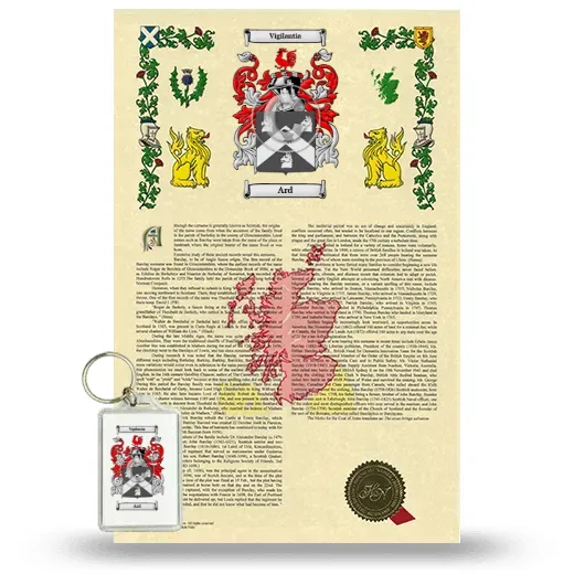 Ard Armorial History and Keychain Package